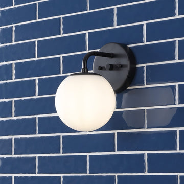 Louis Parisian Globe Metal/Frosted Glass Modern Contemporary LED Vanity